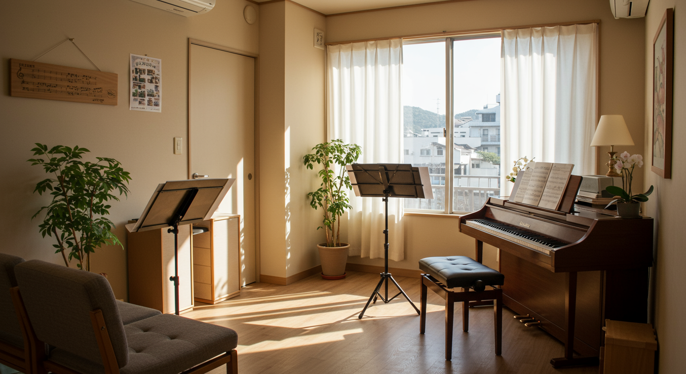 井上音楽教室の教室風景