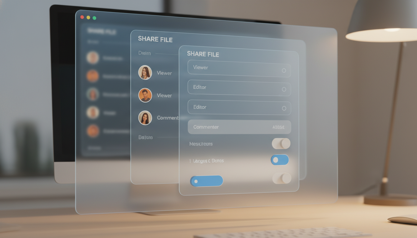 OneDriveファイル共有設定画面