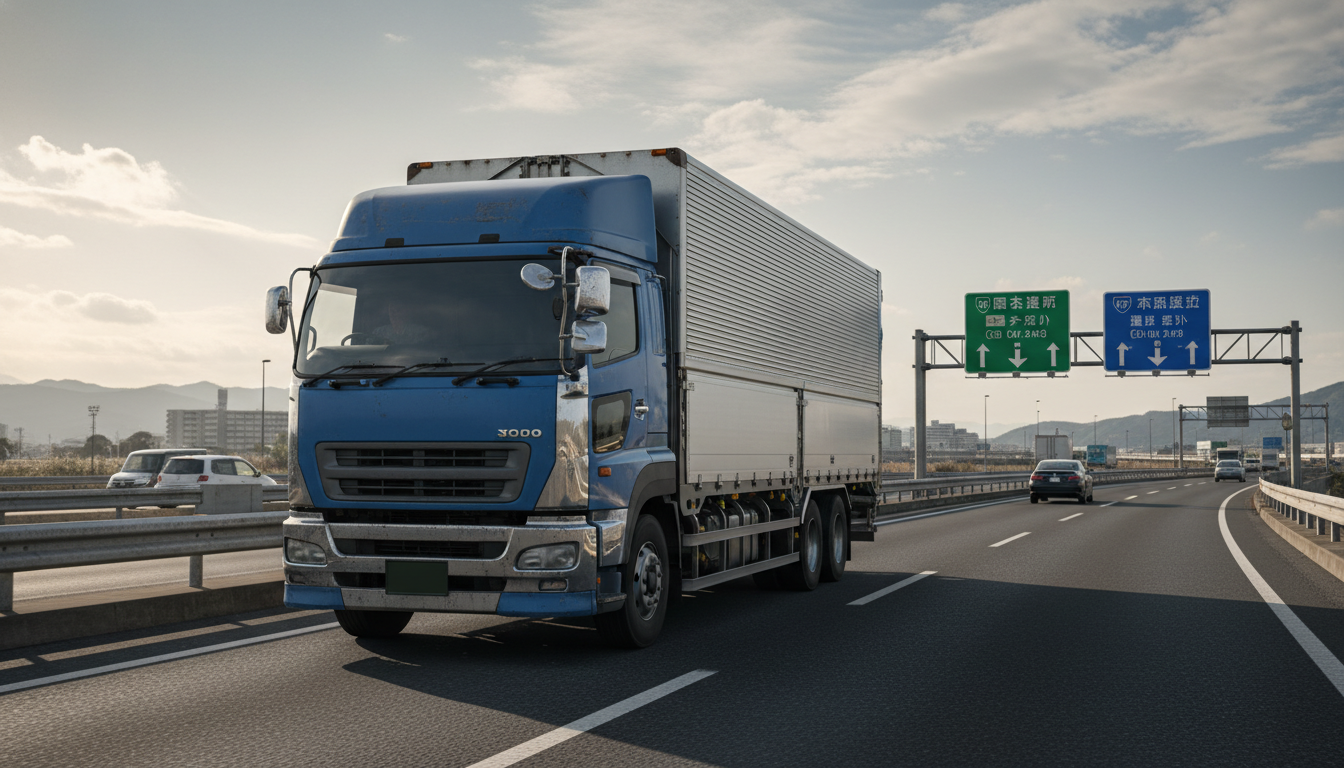 特殊車両通行許可が必要な大型トレーラー