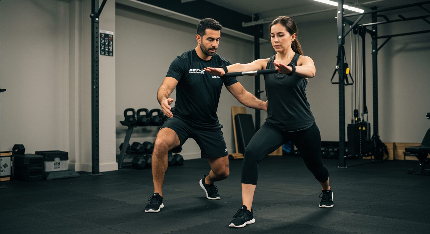 リタスタイルでのマンツーマントレーニング風景