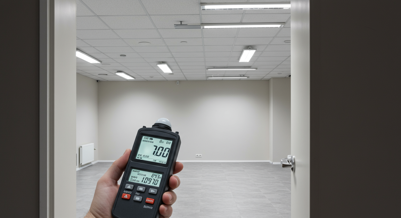 風俗営業許可申請の構造検査の様子