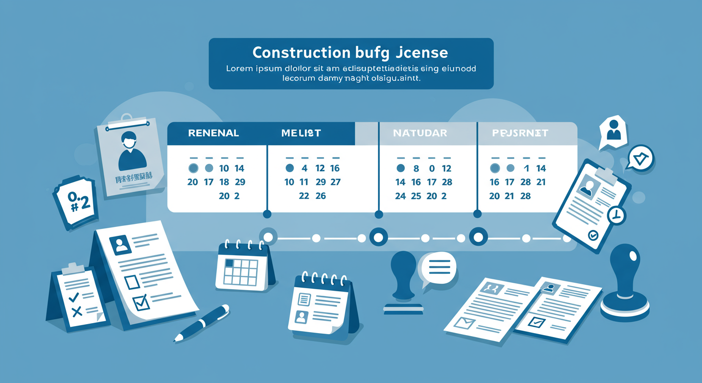 建設業許可更新の基本知識を示す図表