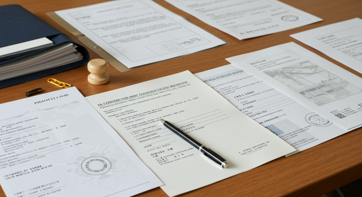 建設業許可更新に必要な書類一式