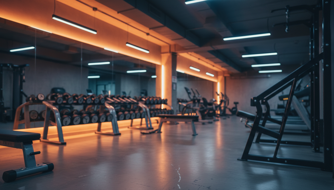 夜のジムトレーニング 筋力アップ 女性専用ジム