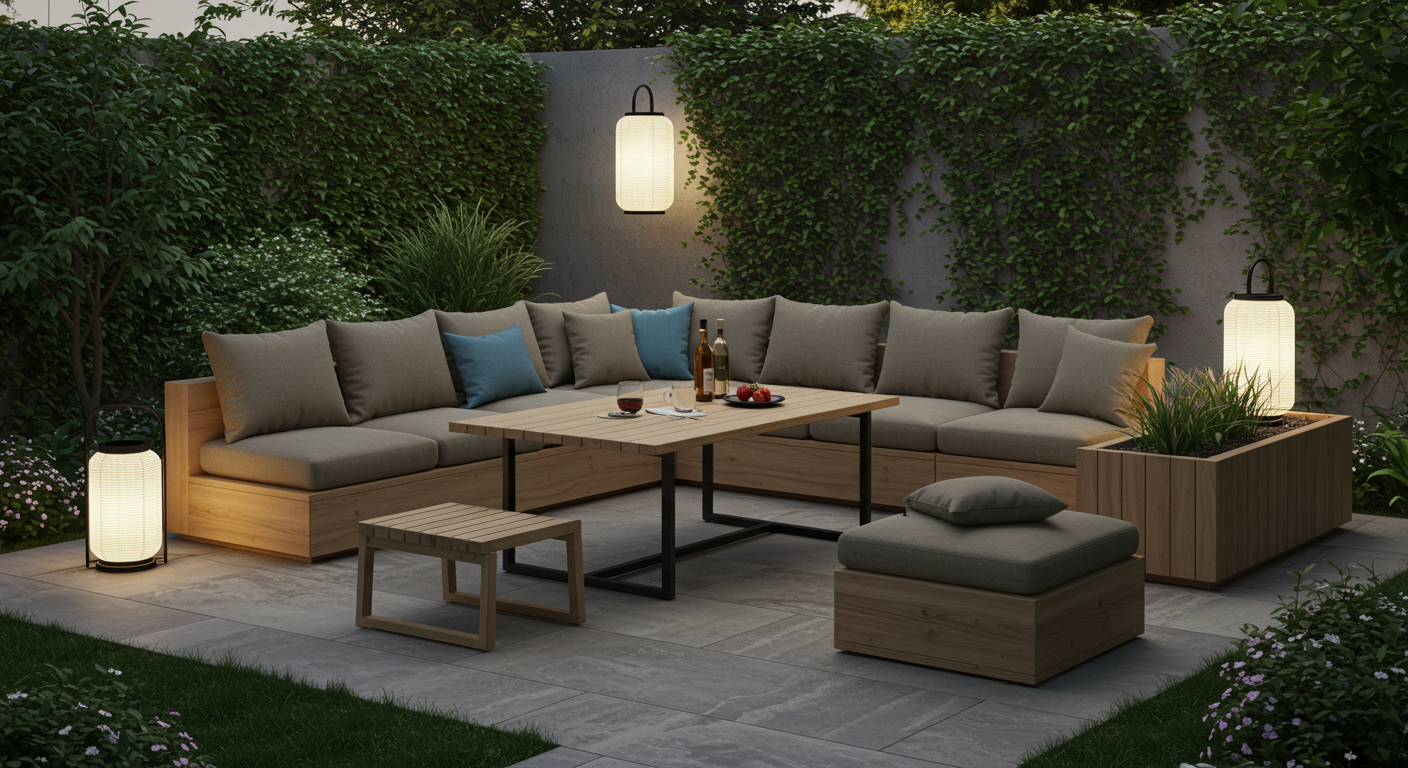 2025年トレンドのモダンなガーデンファニチャー