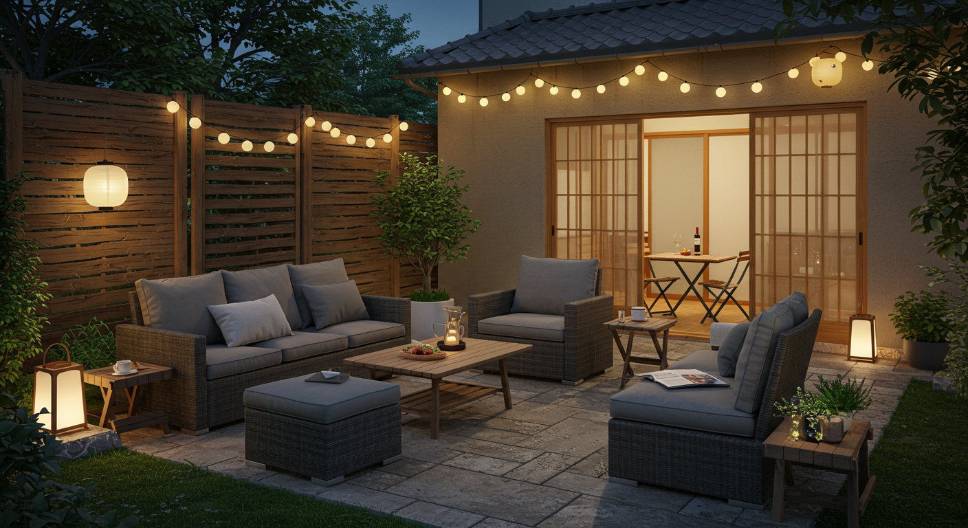 おしゃれなガーデンファニチャーの活用例