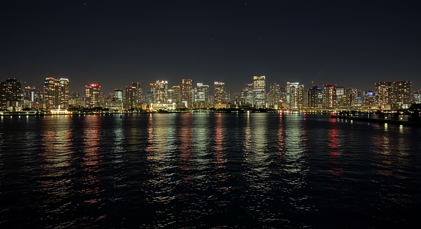 東京湾クルーズから見る港区の夜景