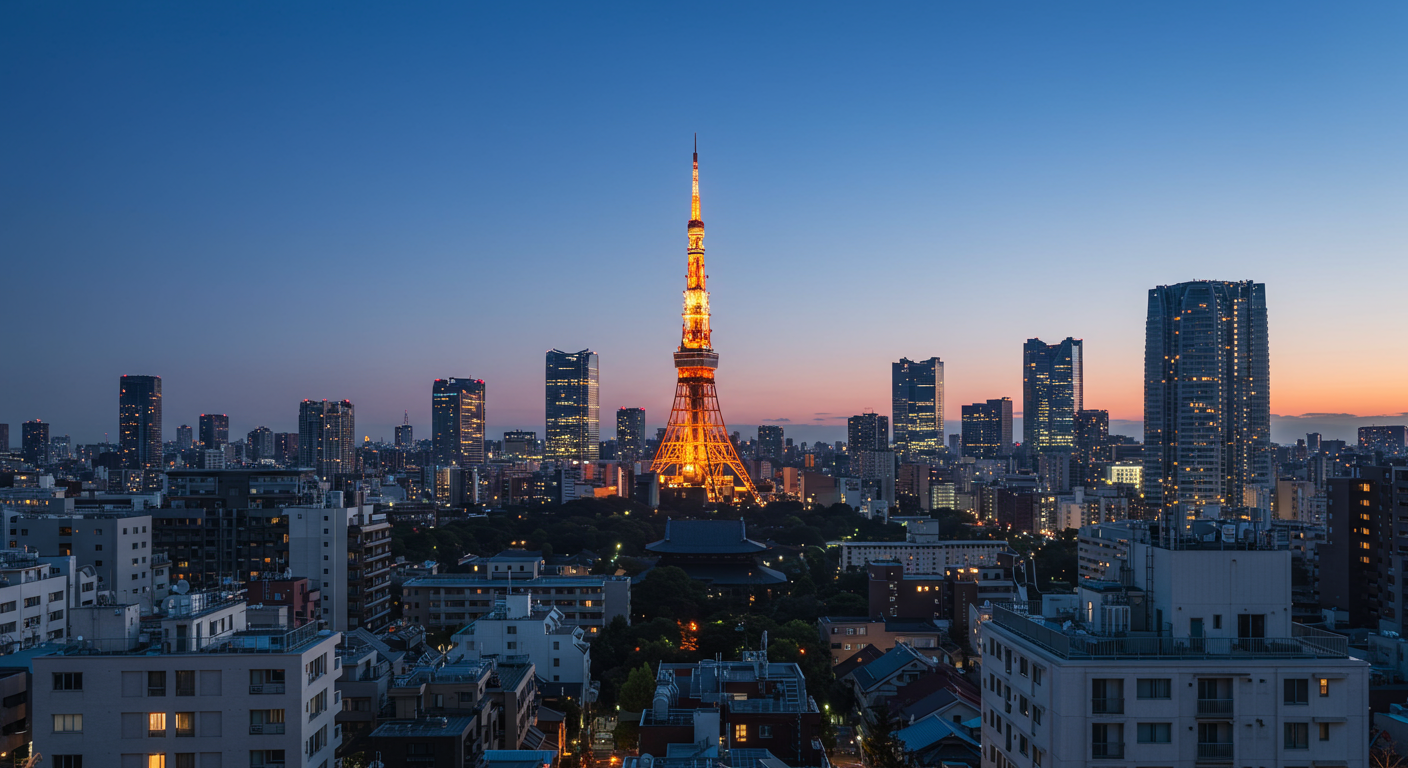 麻布台から見える東京タワーの眺望 都心の利便性を象徴する風景