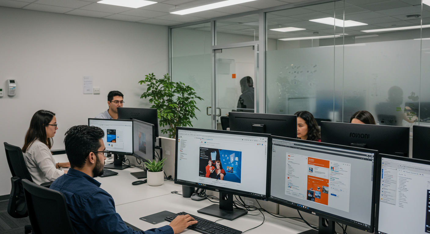 オフィスでのMicrosoft 365とOffice 2024の使用風景