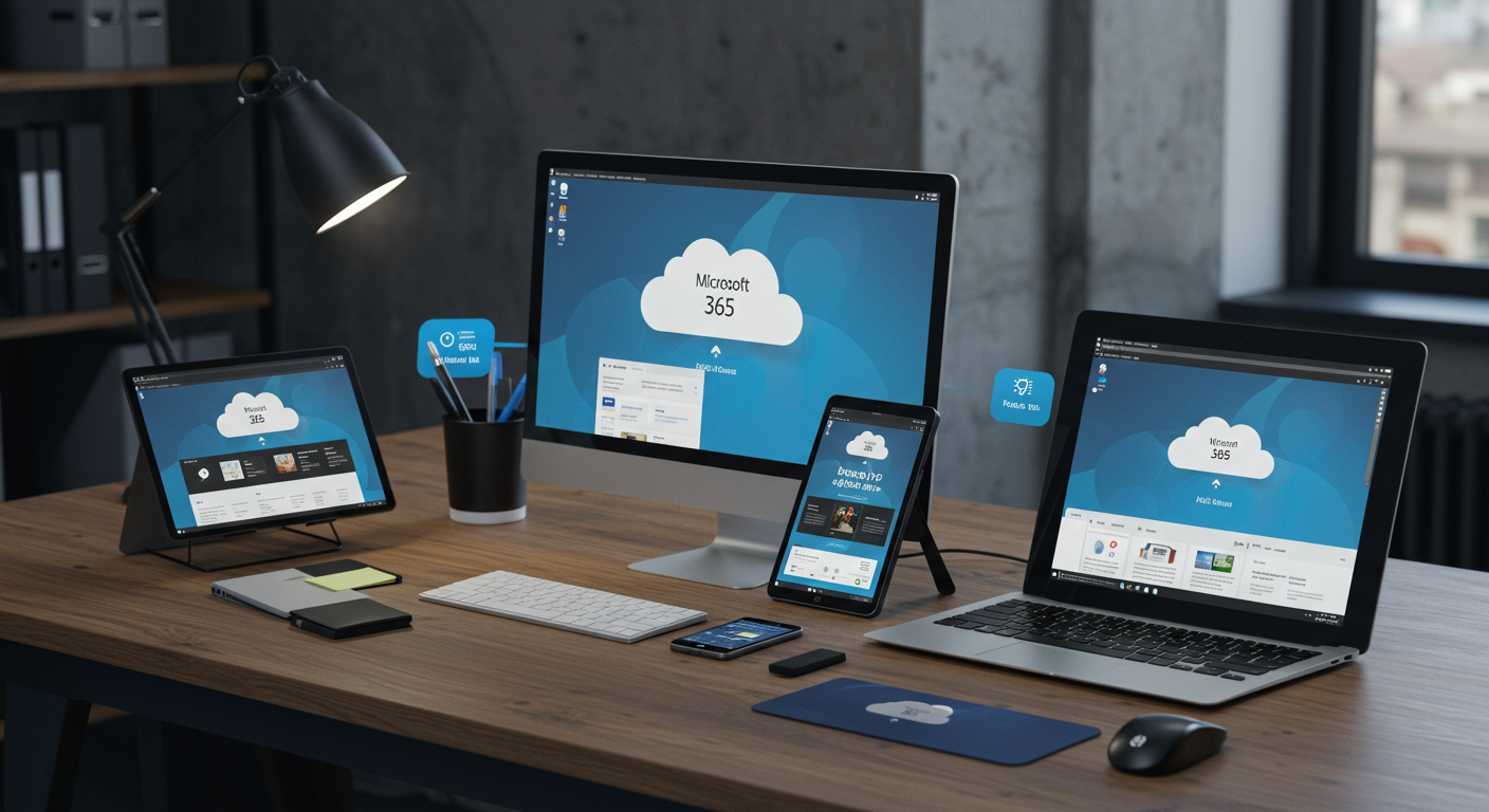 Microsoft 365のクラウドサービスイメージ