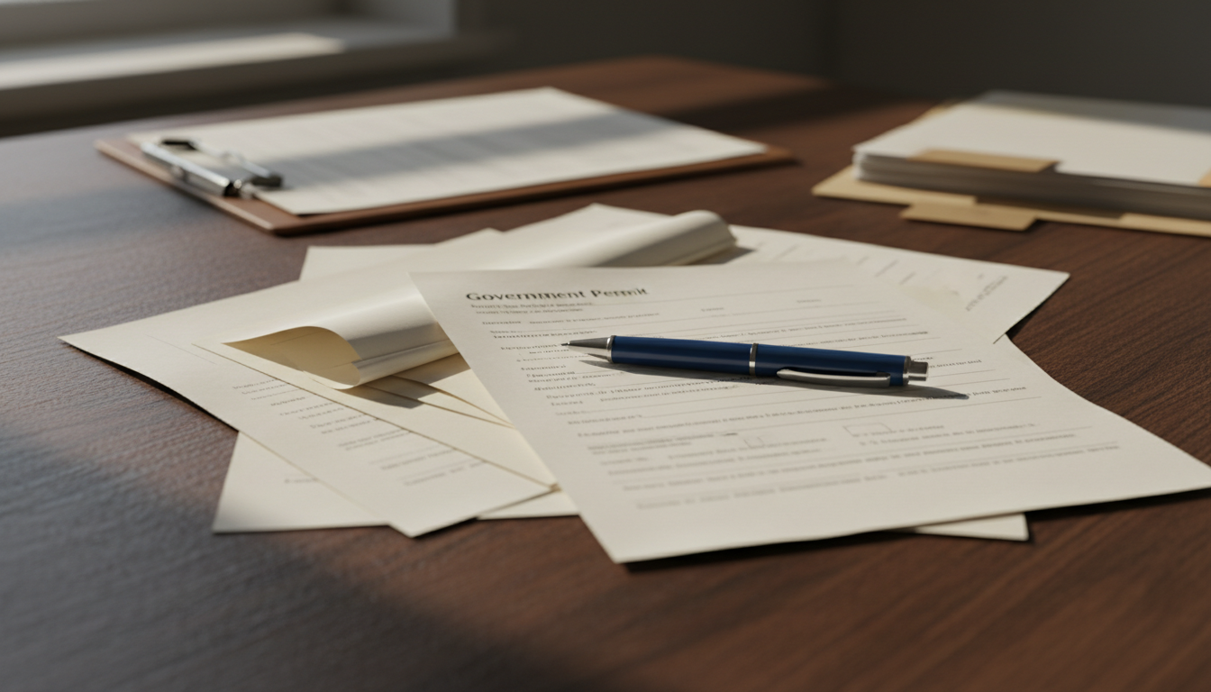 特殊車両通行許可申請の書類と道路管理者への手続きイメージ