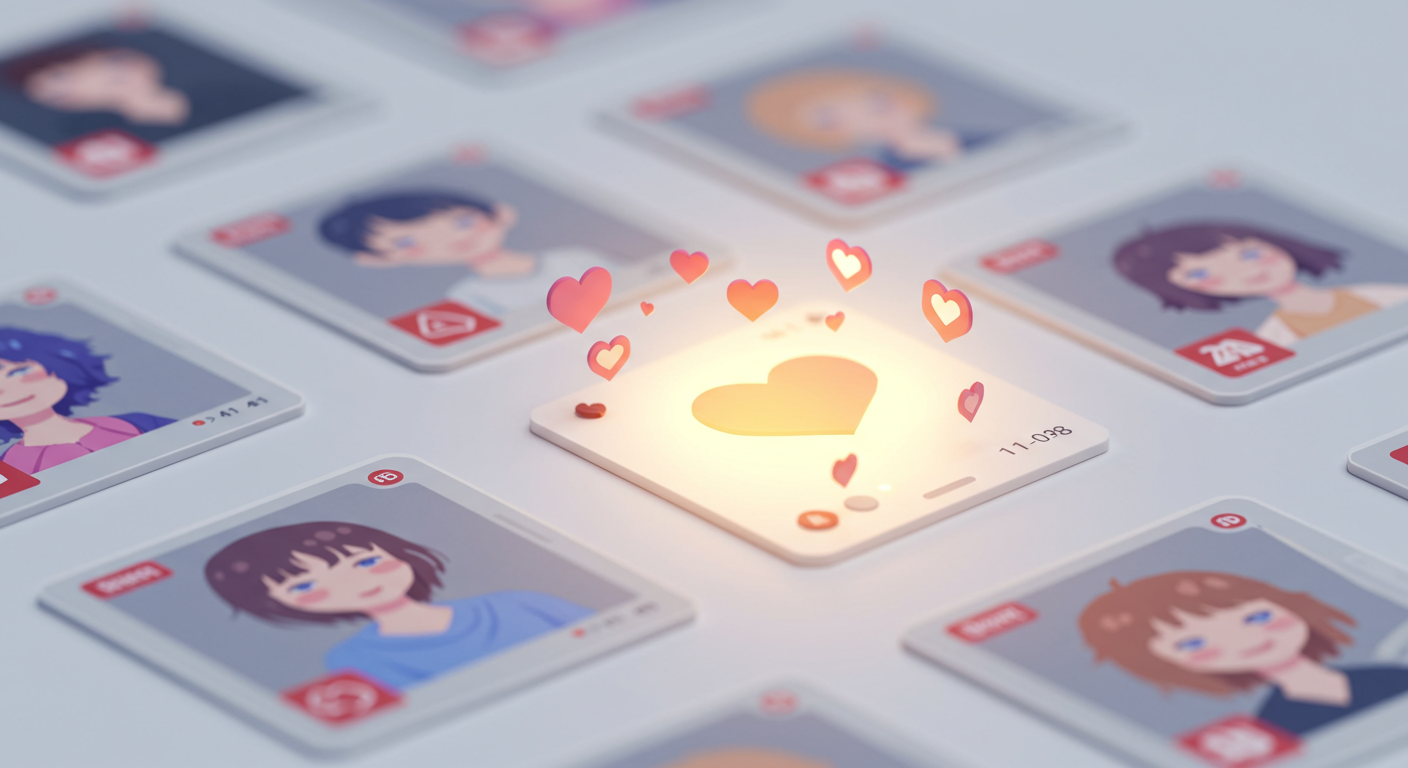 SNSのタイムラインでいいねの多い投稿が目立つ様子