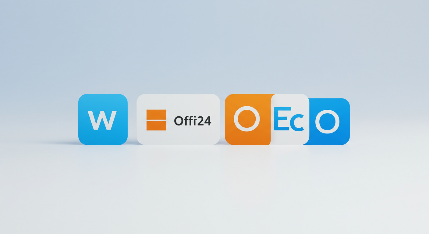 Office 2024のロゴと各アプリケーションアイコンが並んだ画像