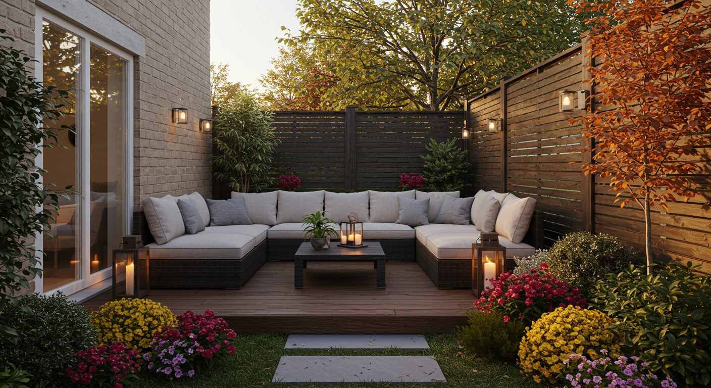 クローズ外構の日常生活シーン