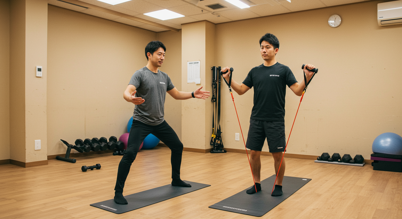 リタスタイルでのパーソナルトレーニング風景