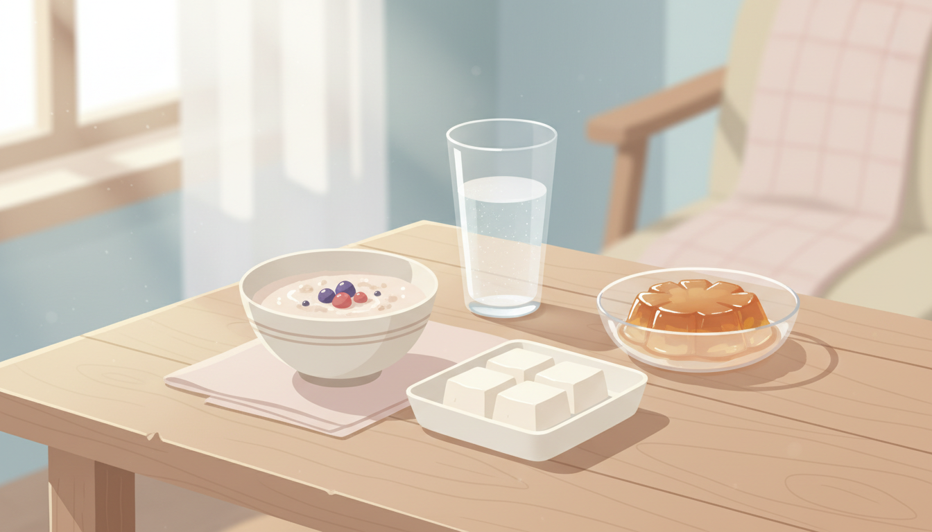 インプラント術後の食事と生活注意点のイラスト