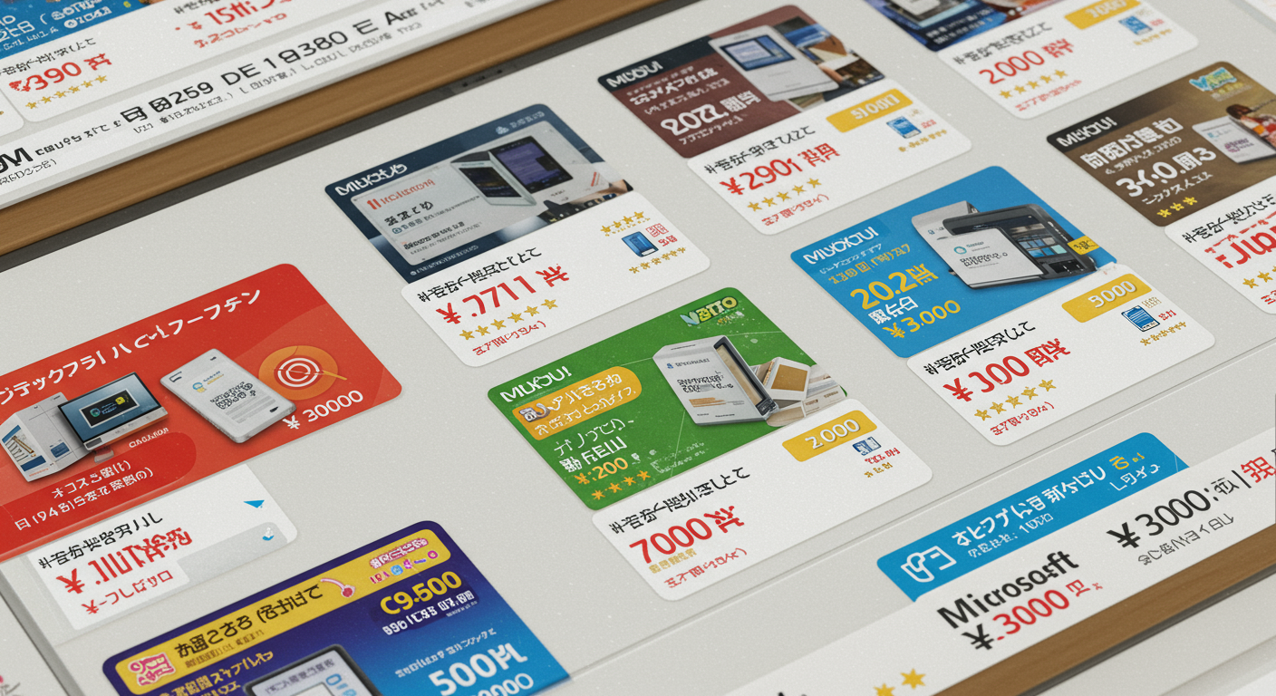 ネット上で販売されている格安Officeの画面例