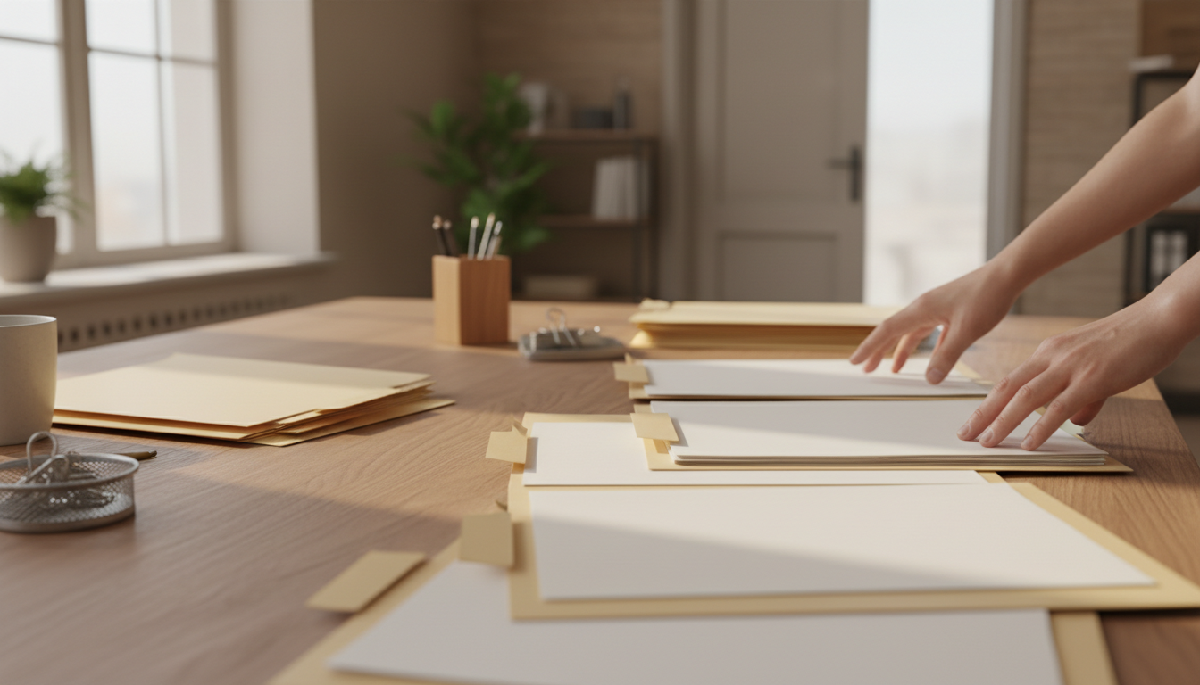 申請書類作成の様子