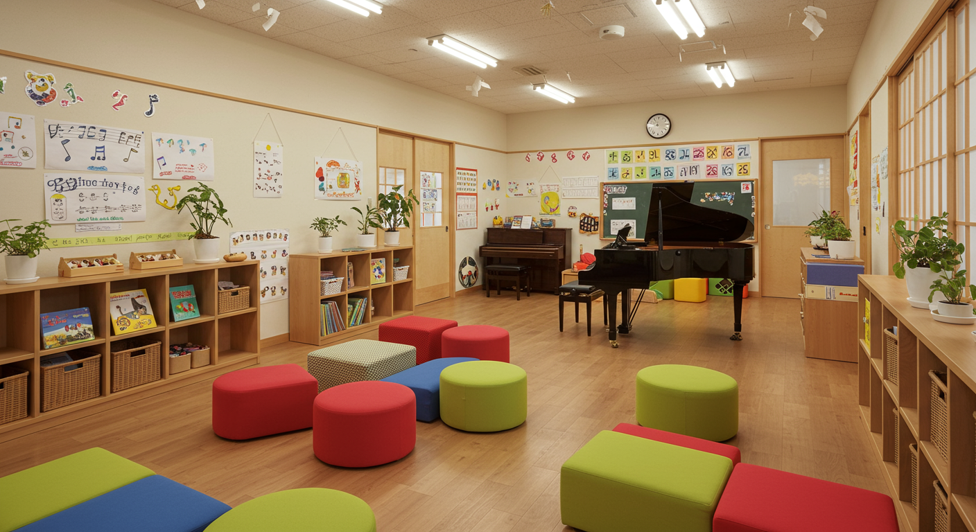 子どもたちが安心して過ごせる音楽教室の空間