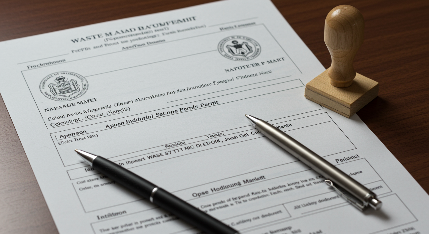 産業廃棄物収集運搬業許可証のサンプル