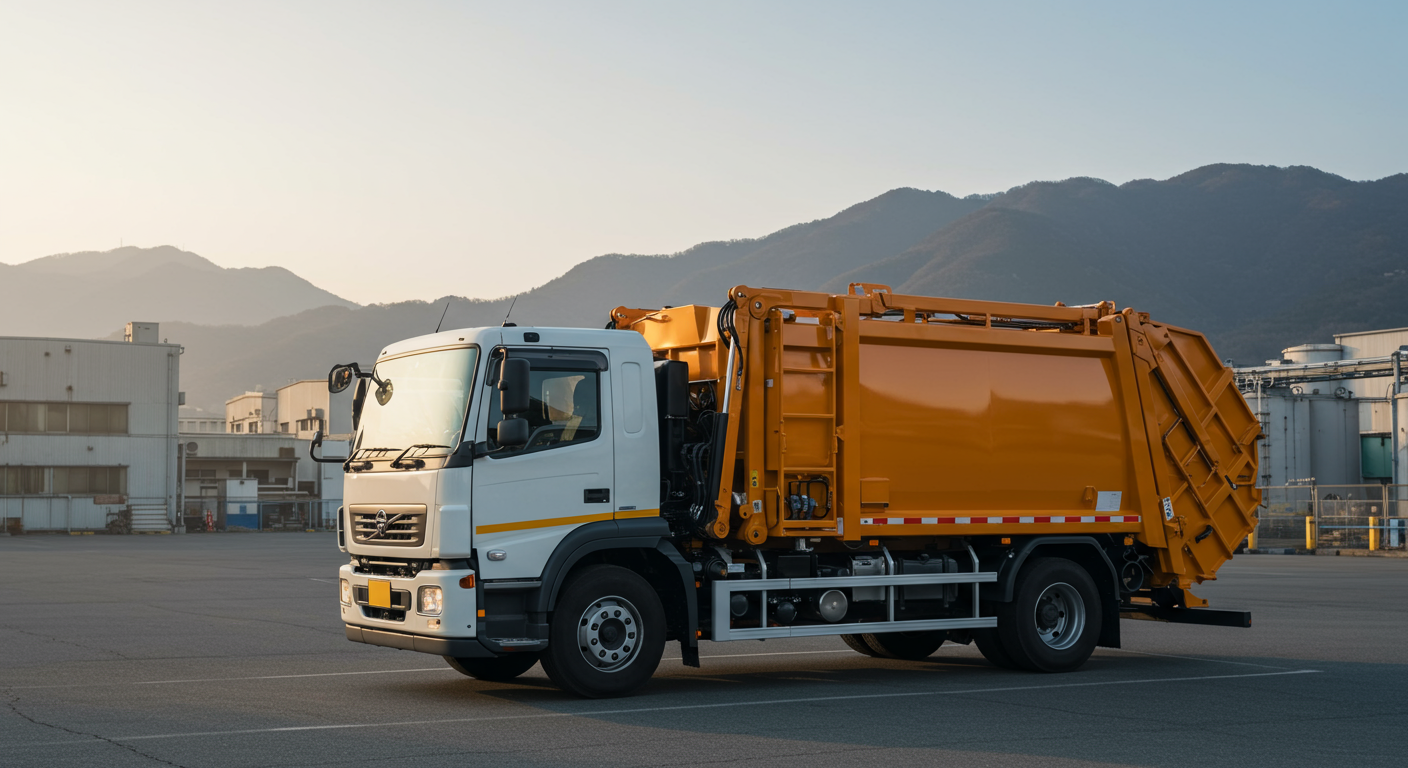 伊勢崎市で活動する産業廃棄物収集運搬車両