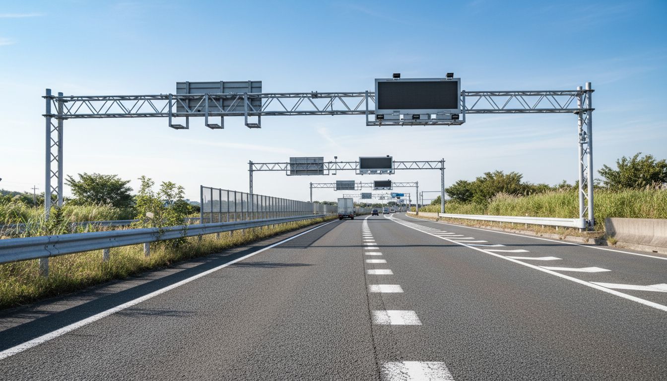 特殊車両取締りと自動軸重計による監視システム