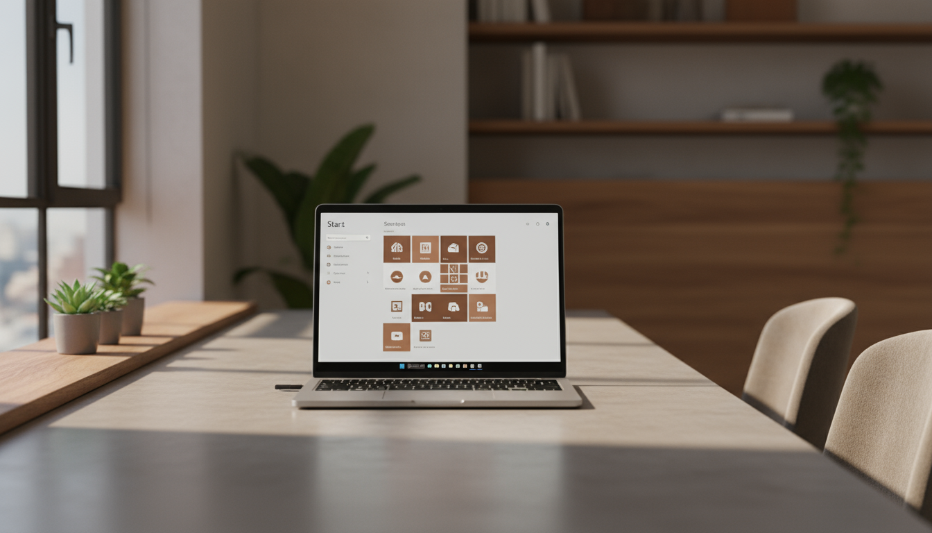スッキリと整理されたWindows 11のスタート画面
