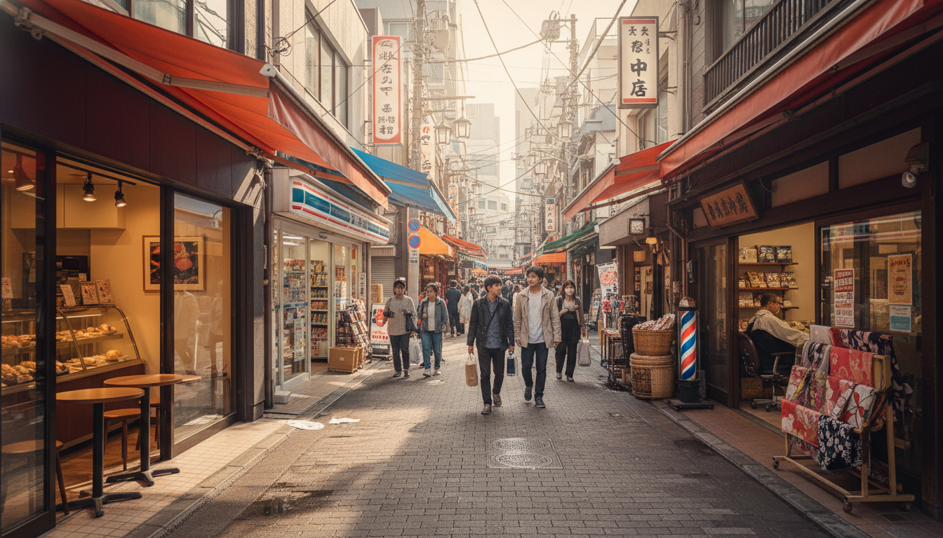 築地エリアの商業施設とサービス店舗