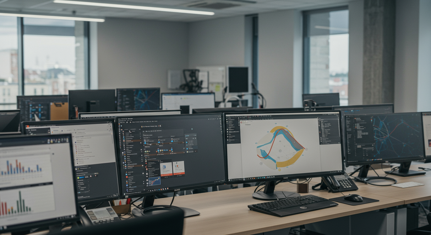 複数のパソコンにインストールされたOfficeソフトウェアの画像