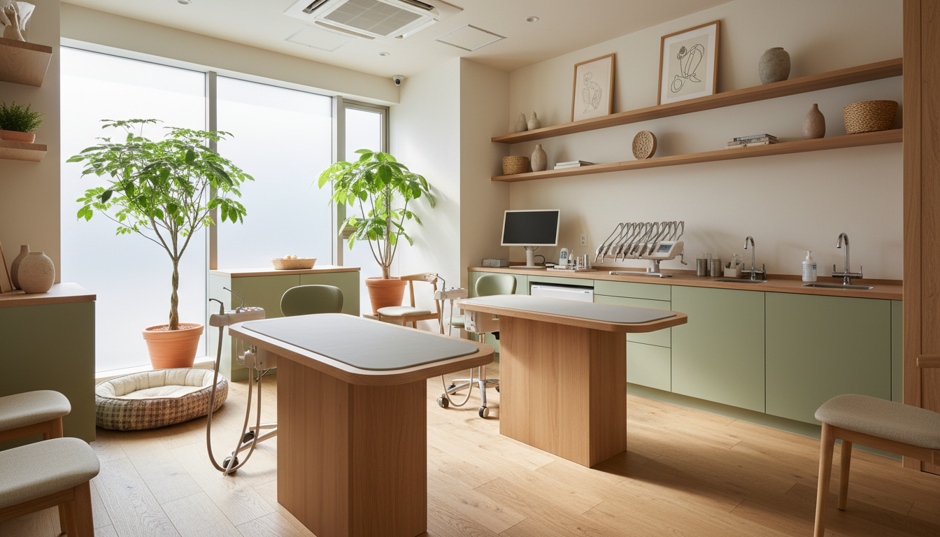 港区麻布十番のペット向け動物病院の診療スペース