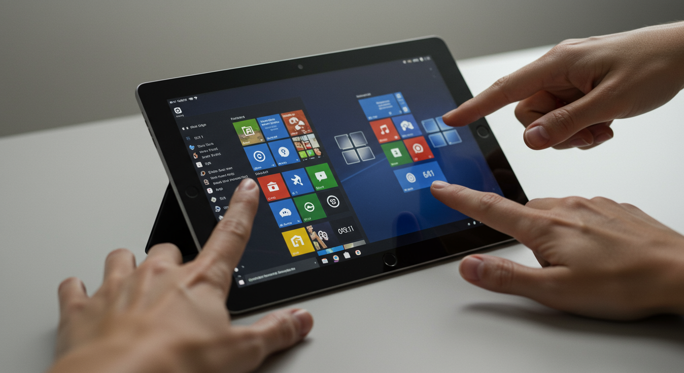 Windows 11のタッチジェスチャー操作