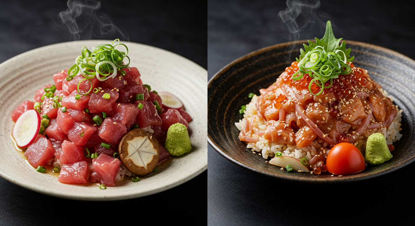 食材の品質と価格のバランスを示す料理の写真