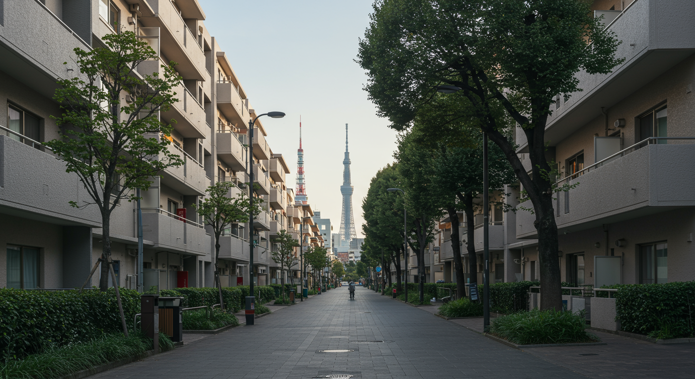 港区麻布台の街並み