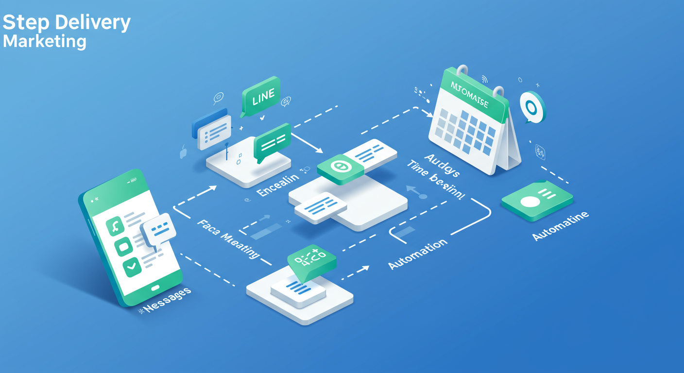 LINEステップ配信の基本概念図
