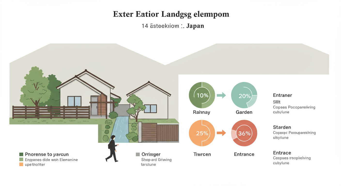 外構工事の費用内訳を示す図解