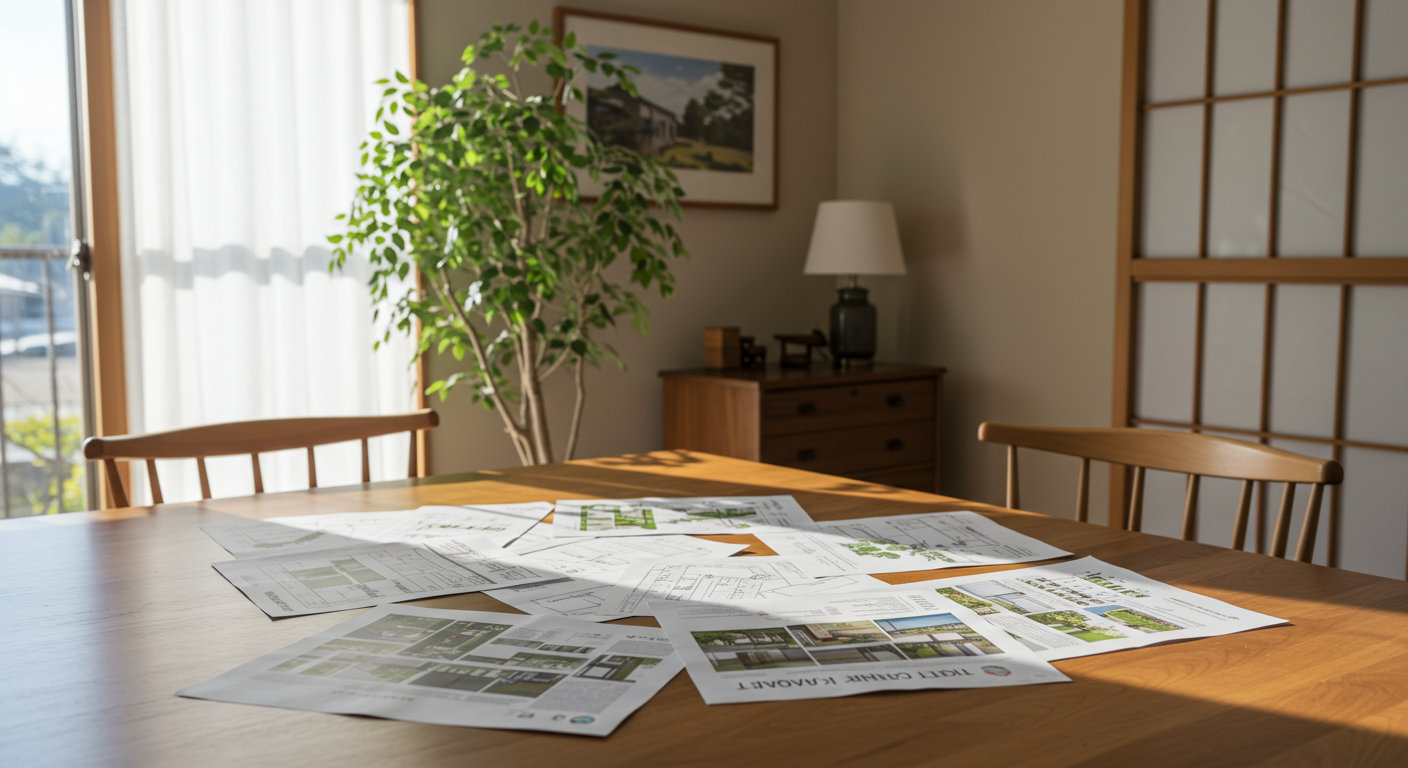 相見積もりを取る様子