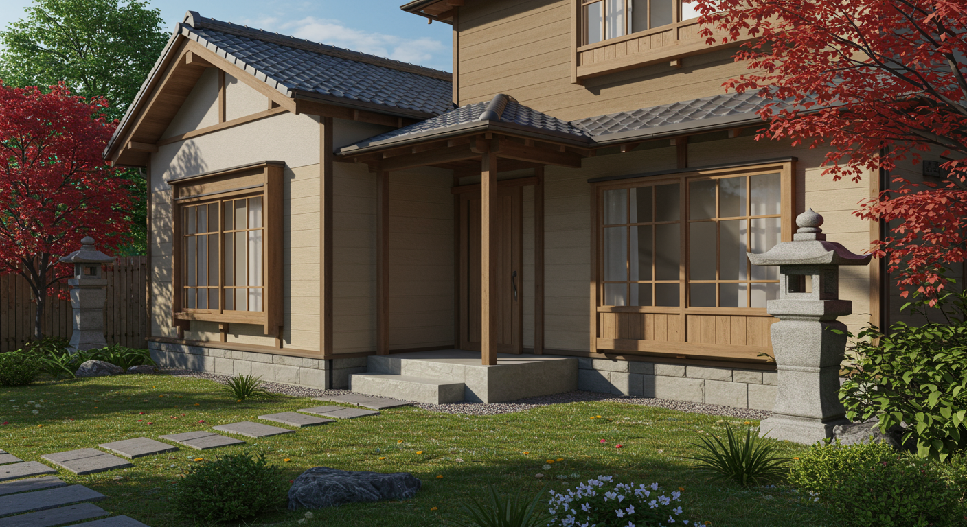 理想的な低コスト外構の完成イメージ