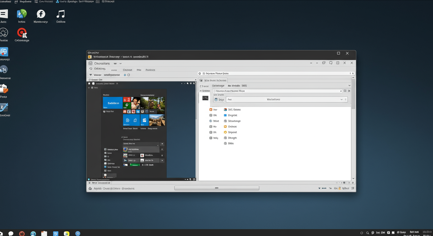 Windows 11のデスクトップ画面とカスタマイズ要素のオーバービュー
