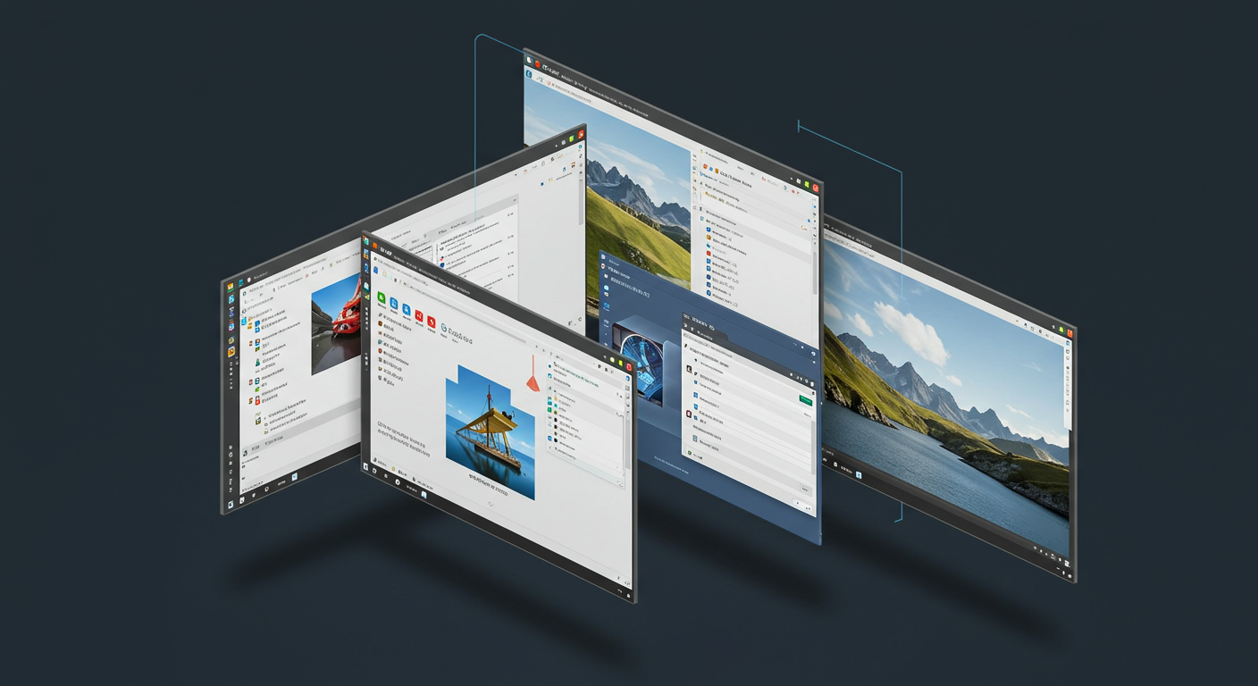 Windows 11のマルチタスク機能と分割画面表示
