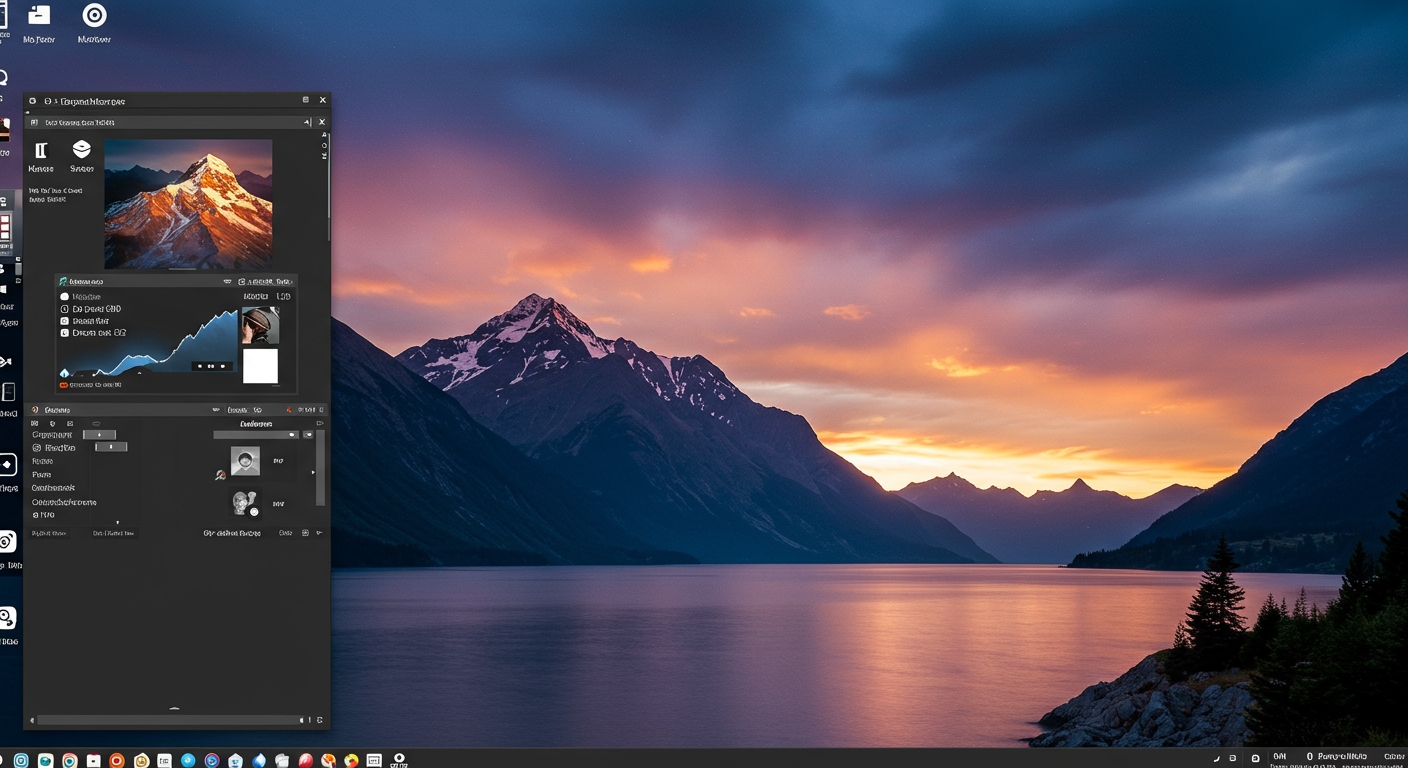 カスタマイズされたWindows 11デスクトップの完成イメージ