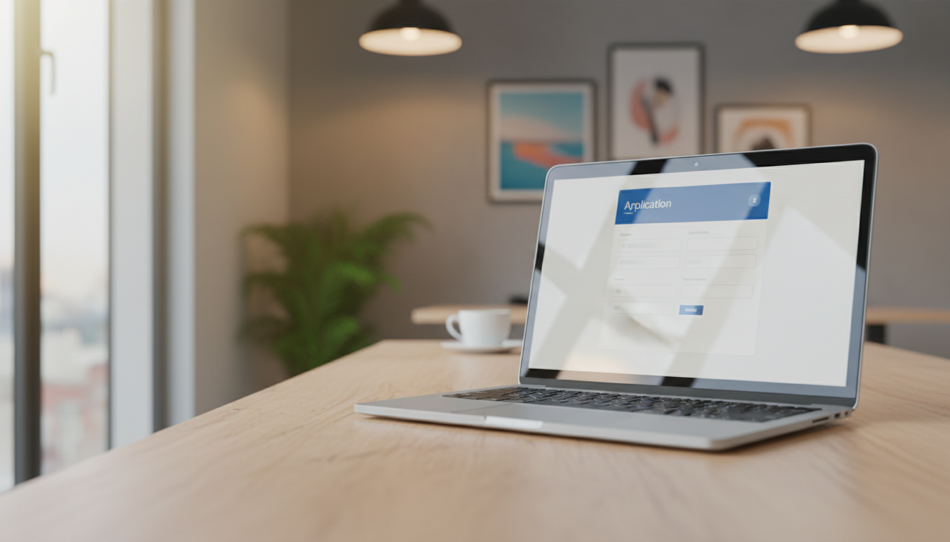 オンライン申請システムの画面イメージ