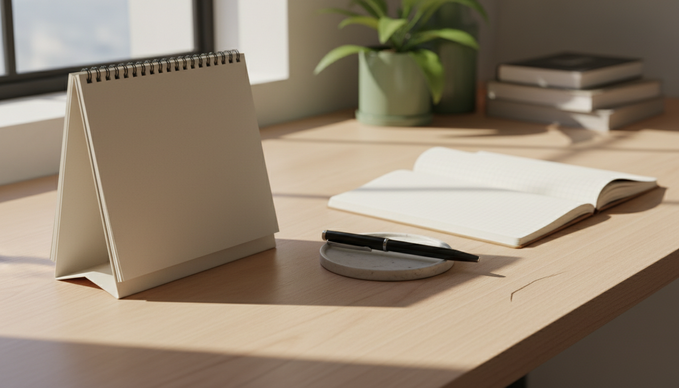 カレンダーでスケジュールを確認する様子