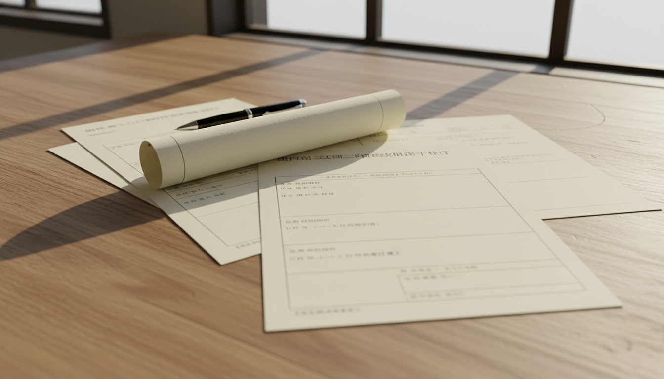 特殊車両通行許可申請に必要な車検証と書類