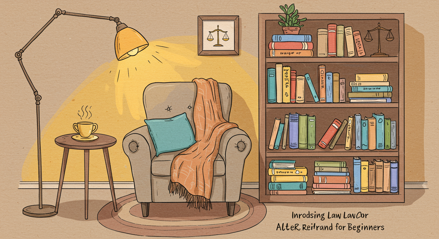 法律初学者におすすめの本を表すイラスト