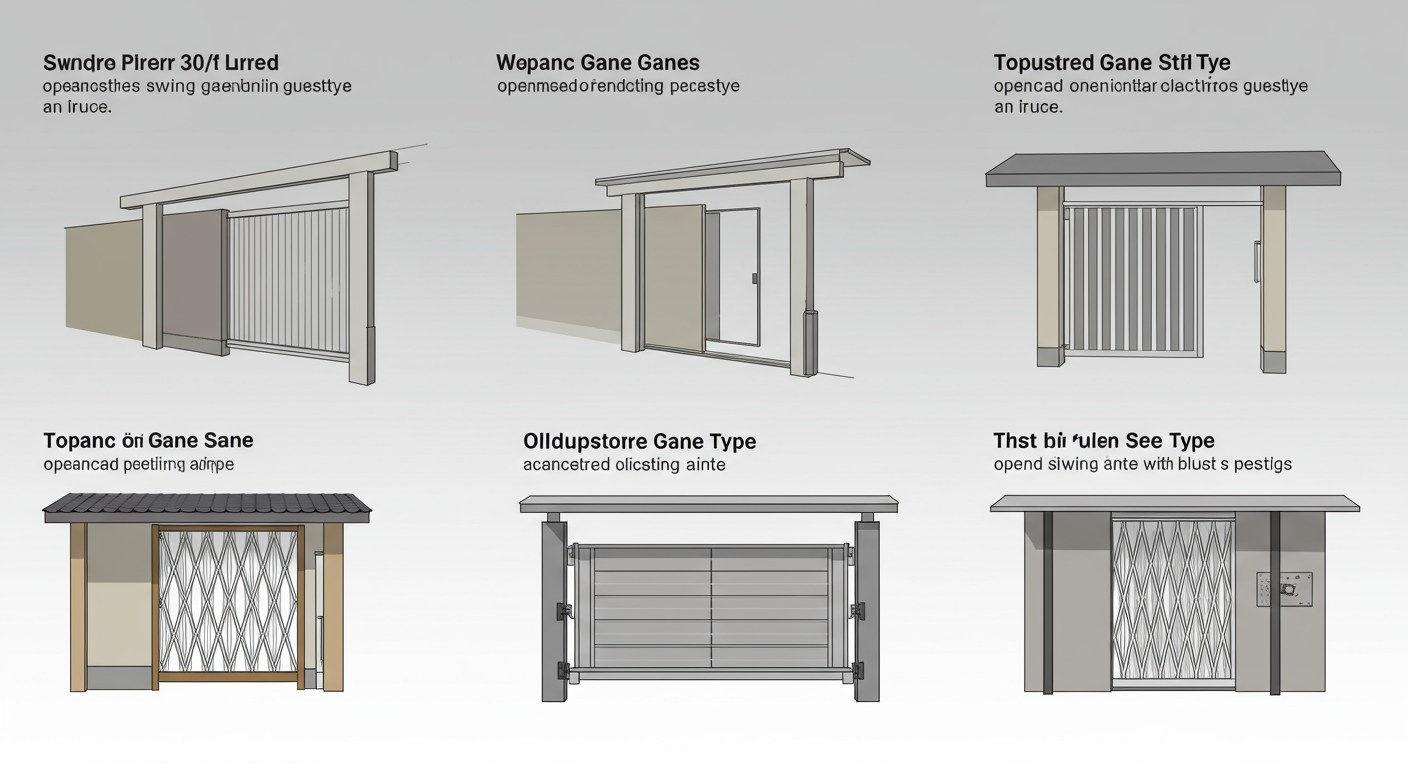 様々な門扉の開閉方式