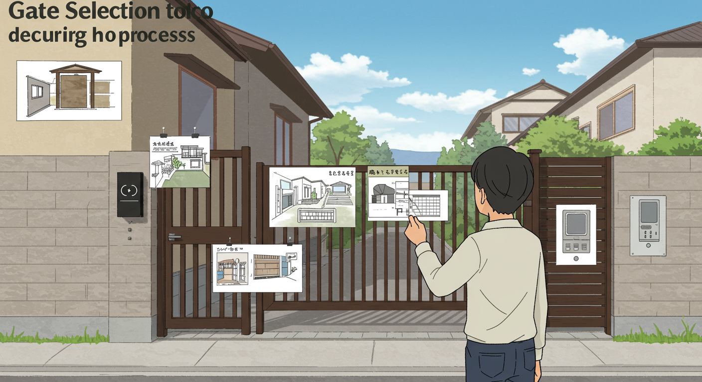 門扉選びのプロセスとポイント