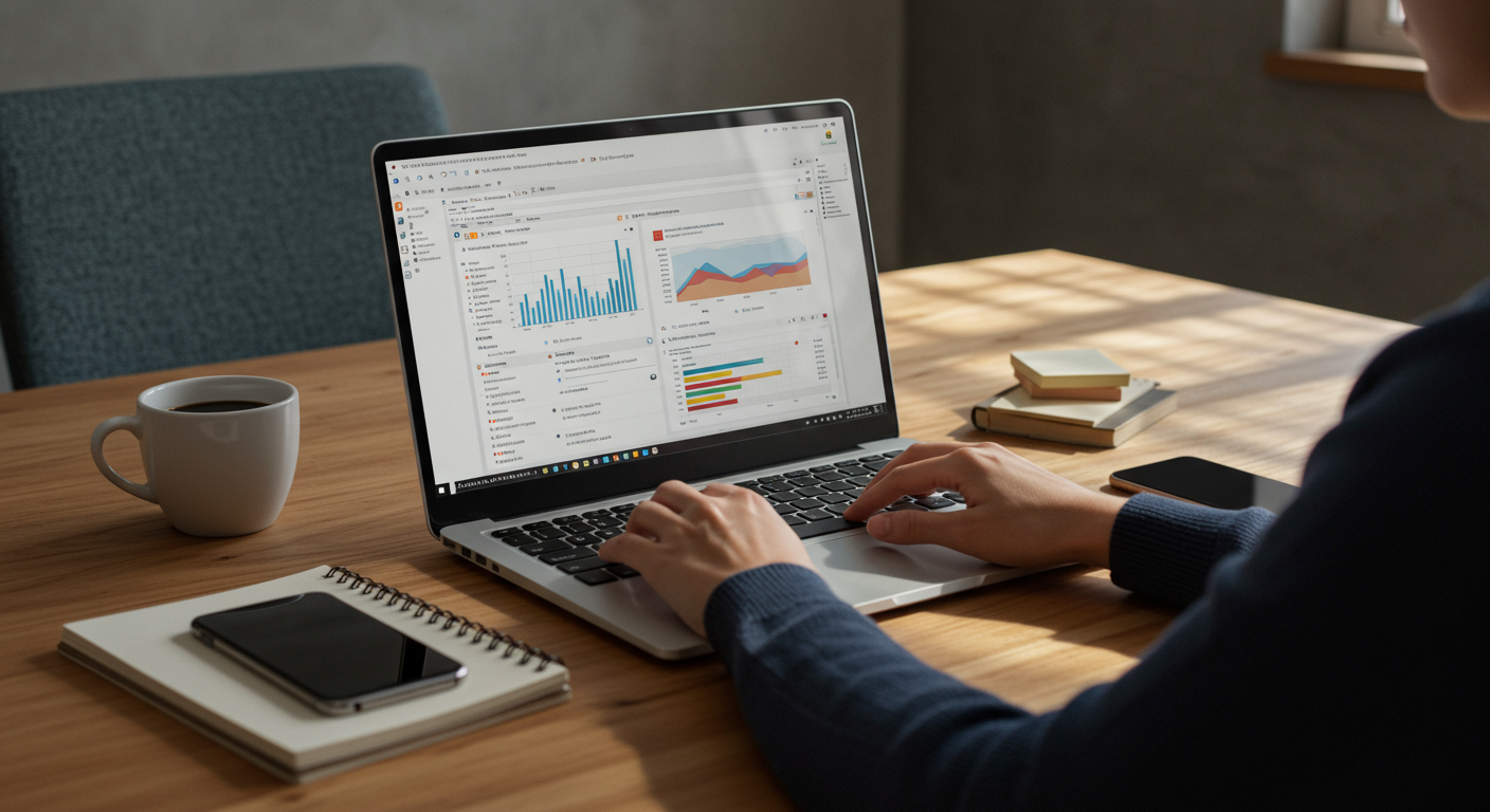Office 2024を使用するビジネスパーソン