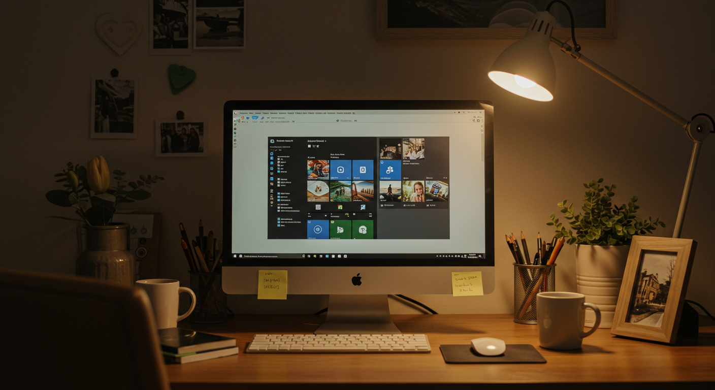 Windows 11 Homeを家庭環境で使用している様子
