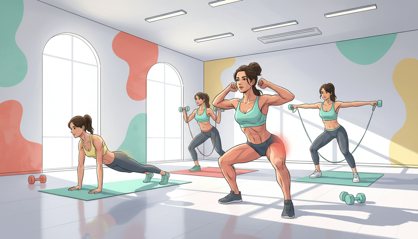 部位別トレーニング方法のイラスト