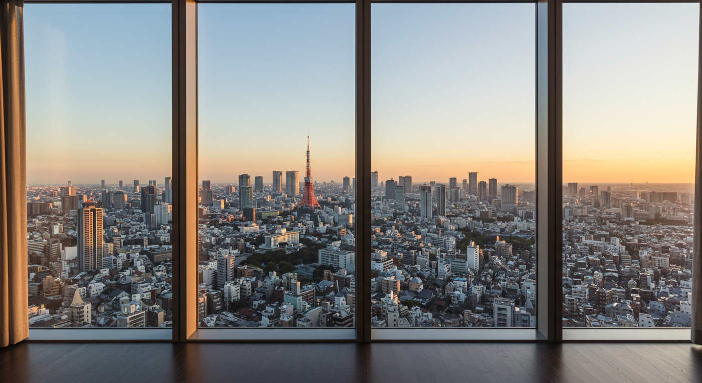 北青山の高級賃貸マンションからの眺望